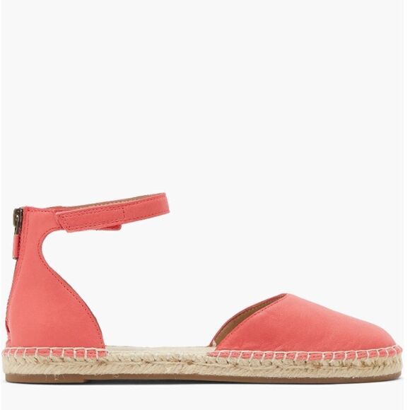 Eileen Fisher Lala Espadrille Leather Flat Closed Toe Sandal, Size 8, Pink, NWT - Picture 7 of 16